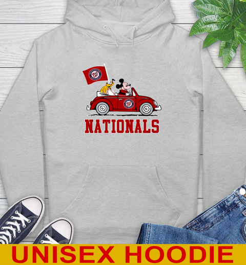 MLB Baseball Washington Nationals Pluto Mickey Driving Disney Shirt Hoodie 6
