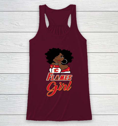 Calgary Flames Girl NHL Racerback Tank 3