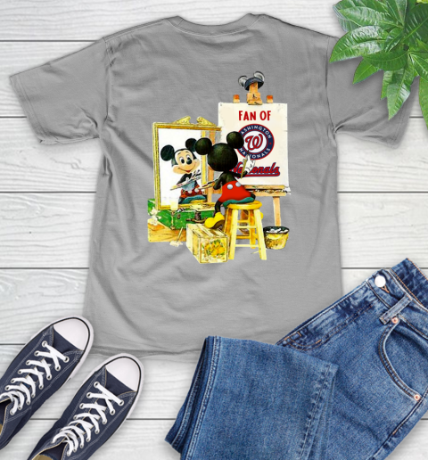MLB Baseball Washington Nationals Mickey Drawing Shirt 48