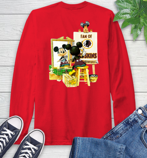 NFL Football Washington Redskins Mickey Drawing Shirt 65