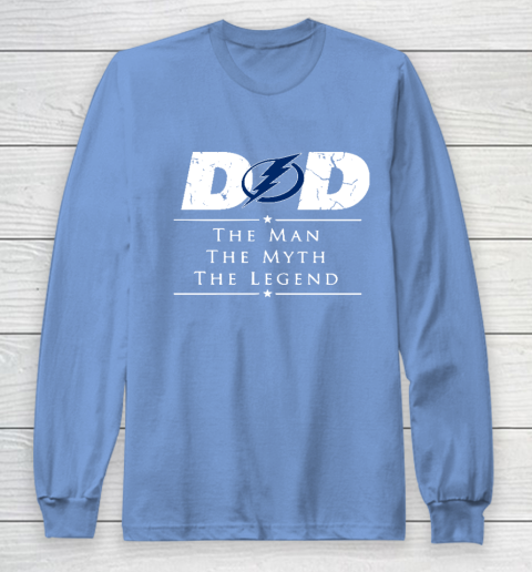 Tampa Bay Lightning NHL Ice Hockey Dad The Man The Myth The Legend Long Sleeve T-Shirt 8