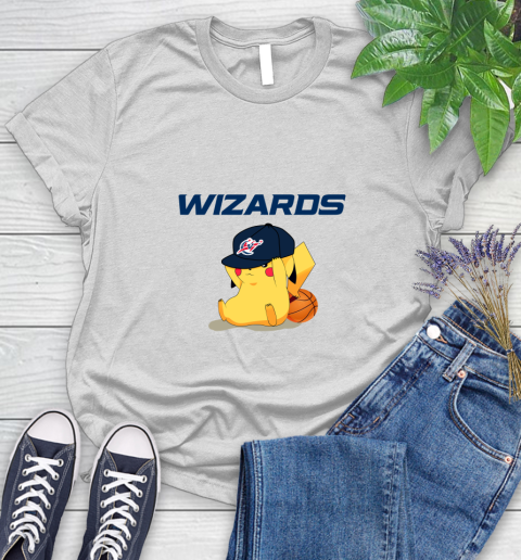 NBA Pikachu Basketball Sports Washington Wizards Women's T-Shirt