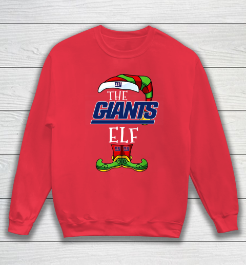 New York Giants Christmas ELF Funny NFL Sweatshirt 7