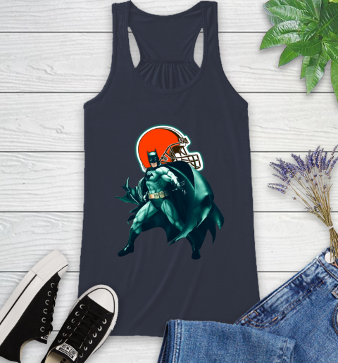 NFL Batman Football Sports Cleveland Browns Racerback Tank 12