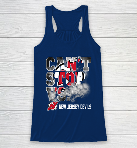 NHL New Jersey Devils Hockey Can't Stop Vs Racerback Tank 6