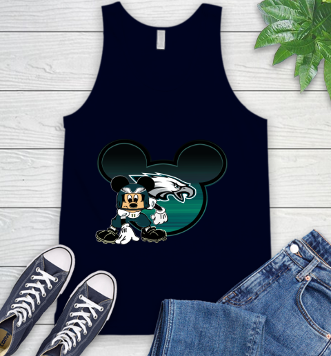 NFL Philadelphia Eagles Mickey Mouse Disney Football T Shirt Tank Top 4 NFL Philadelphia Eagles Mickey Mouse Disney Football T Shirt Tank Top - Image 4