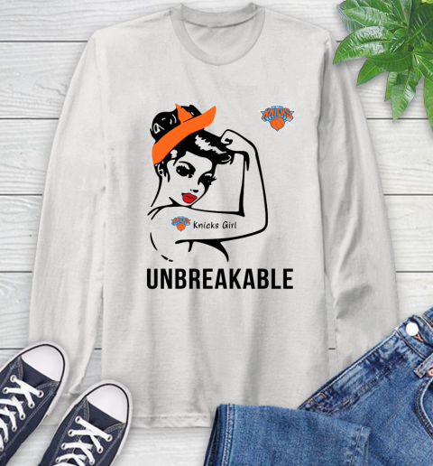 NBA New York Knicks Girl Unbreakable Basketball Sports Long Sleeve T-Shirt