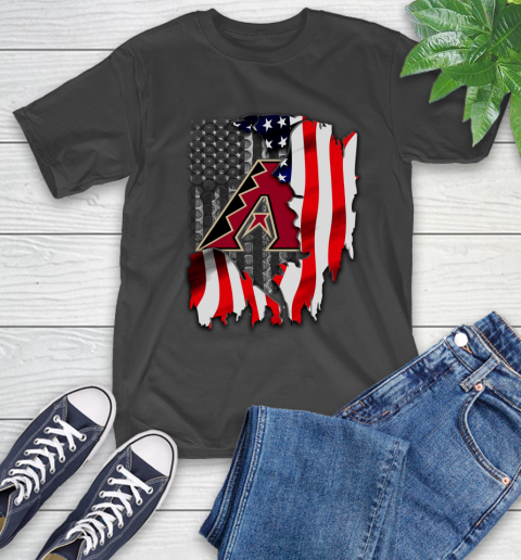 Arizona Diamondbacks MLB Baseball American Flag T-Shirt