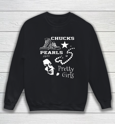 Chucks Pearls and Pretty Girls Kamala Harris Inauguration Sweatshirt