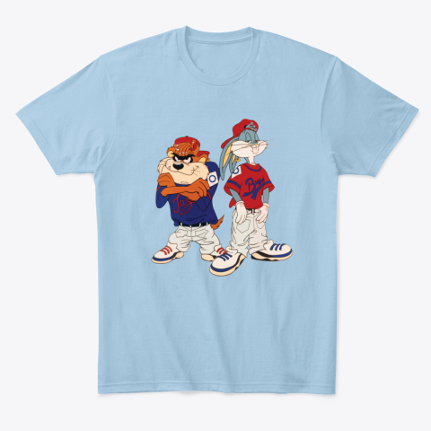 2blo bugs and taz kriss kross tshirt classic t shirt 2 front light blue