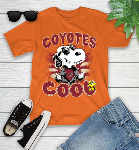 NHL Hockey Arizona Coyotes Cool Snoopy Shirt Youth T-Shirt 8