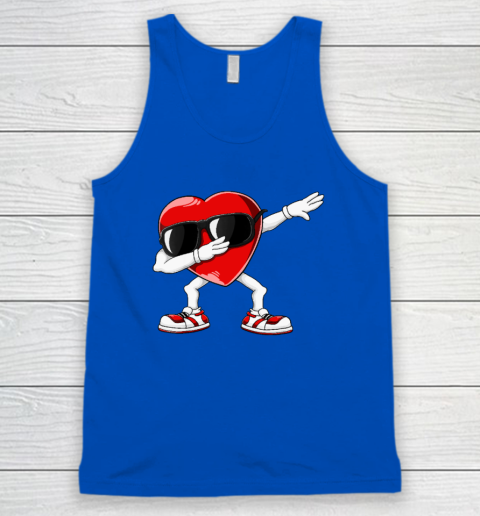 Dabbing Heart Funny Gifts Mens Kids Boys Valentines Day Tank Top 3