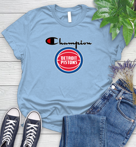 NBA Basketball Detroit Pistons Champion Shirt Women's T-Shirt 6