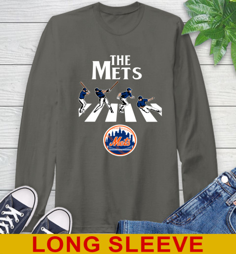 MLB Baseball New York Mets The Beatles Rock Band Shirt Long Sleeve T-Shirt 10