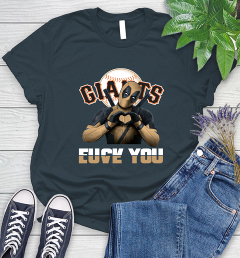 MLB San Francisco Giants Deadpool Love You Fuck You Baseball Sports Women's T-Shirt 11