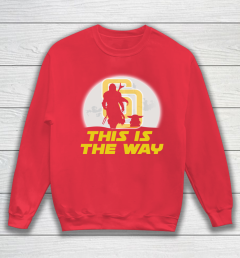 San Diego Padres MLB Baseball Star Wars Yoda And Mandalorian This Is The Way Sweatshirt 7