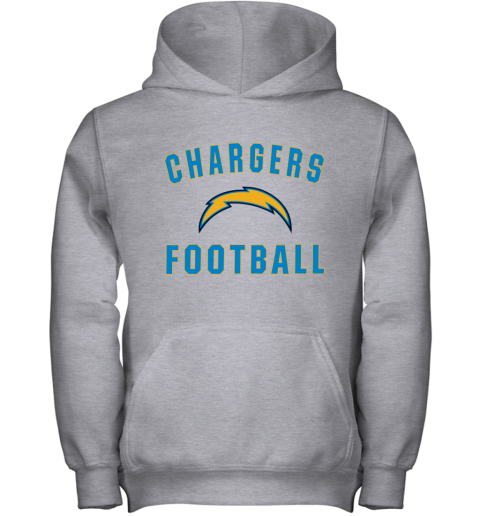 Los Angeles Chargers NFL Pro Line by Fanatics Branded Gray Victory Youth Hoodie