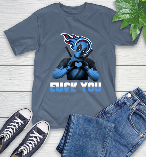NHL Tennessee Titans Deadpool Love You Fuck You Football Sports T-Shirt 8