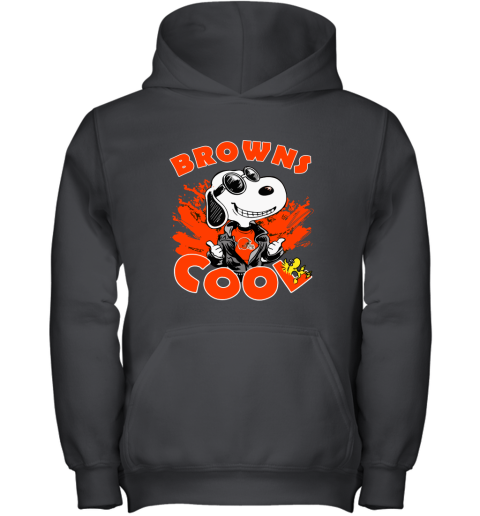 Cleveland Browns Snoopy Joe Cool We're Awesome Youth Hoodie