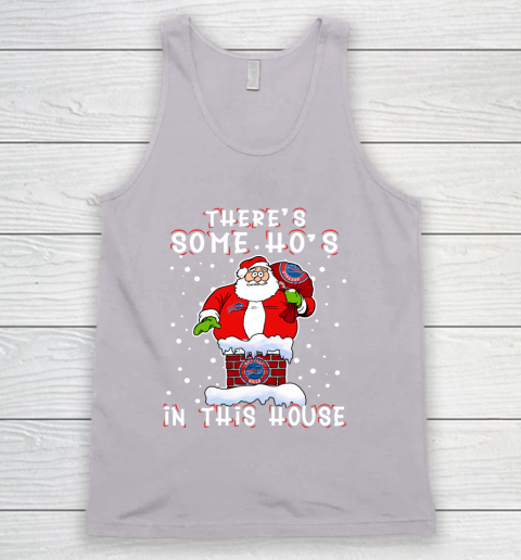 Buffalo Bills Christmas There Is Some Hos In This House Santa Stuck In The Chimney NFL Tank Top 3