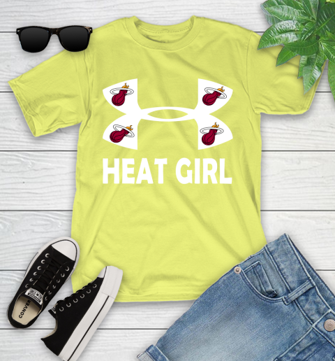 NBA Miami Heat Girl Under Armour Basketball Sports Youth T-Shirt 10