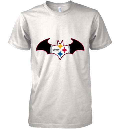 We Are The Pittsburgh Steelers Batman NFL Mashup Premium Men's T-Shirt