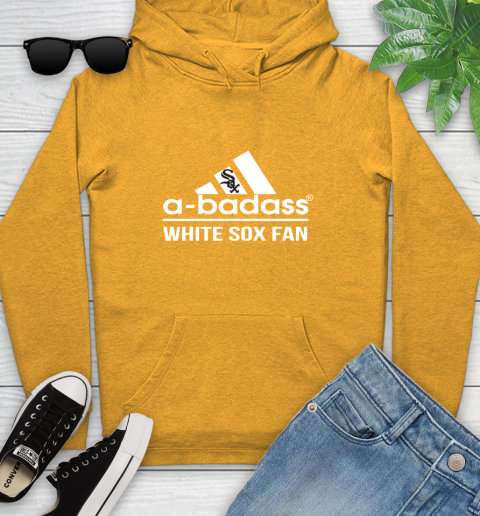 MLB A Badass Chicago White Sox Fan Adidas Baseball Sports Youth Hoodie 2
