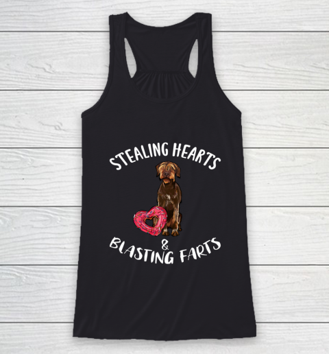 Stealing Hearts Blasting Farts Wirehaired Pointing Griffon Racerback Tank