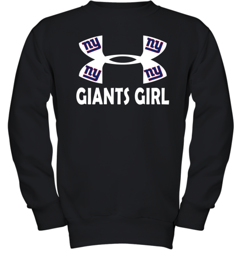 NFL New York Giants Girl Under Armour Football Sports URJxZ4I8ytS youth sweatshirt 47 95 151514 front black