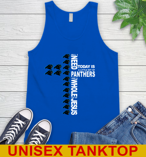 NFL All I Need Today Is A Little Bit Of Carolina Panthers Shirt Tank Top 4