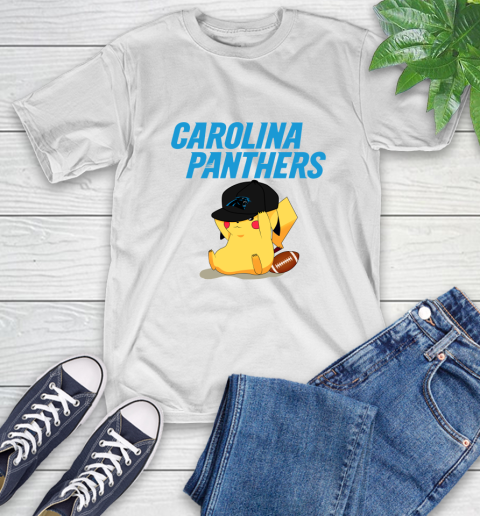 NFL Pikachu Football Sports Carolina Panthers T-Shirt