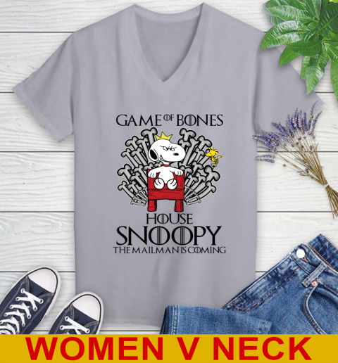 Game of bones house snoopy the mailman is coming tshirt 62