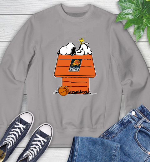 Phoenix Suns NBA Basketball Snoopy Woodstock The Peanuts Movie Sweatshirt 5