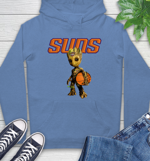 Phoenix Suns NBA Basketball Groot Marvel Guardians Of The Galaxy Hoodie 11