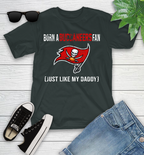 NFL Tampa Bay Buccaneers Football Loyal Fan Just Like My Daddy Shirt Youth T-Shirt 5