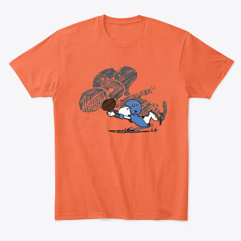 Tennessee Titans Snoopy Plays The Football Game yuwj tennessee titans snoopy plays the football game classic t shirt 2 front orange
