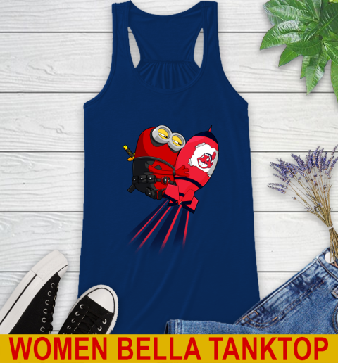 MLB Baseball Cleveland Indians Deadpool Minion Marvel Shirt Racerback Tank 7