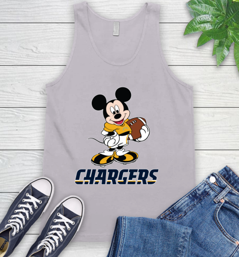 NFL Football Los Angeles Chargers Cheerful Mickey Mouse Shirt Tank Top 4