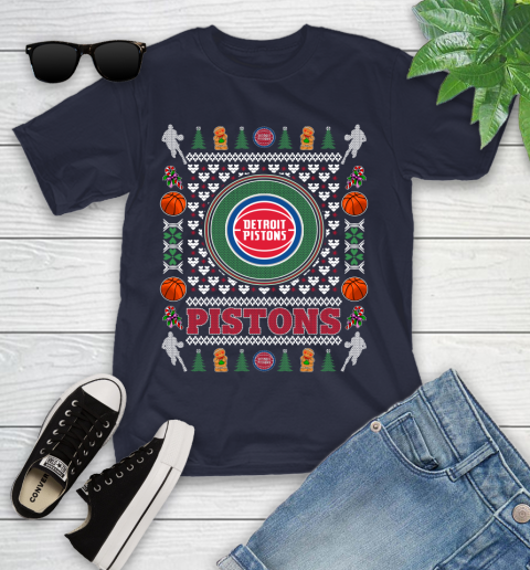 Detroit Pistons Merry Christmas NBA Basketball Loyal Fan Ugly Shirt 101