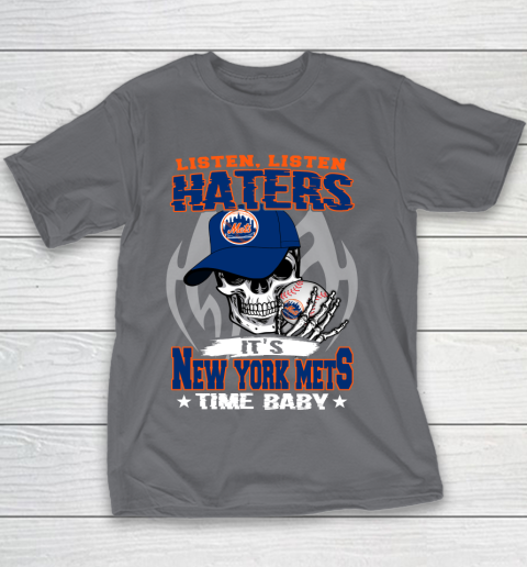 Listen Haters It is METS Time Baby MLB Youth T-Shirt 5