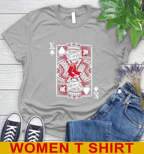 Boston Red Sox MLB Baseball The King Of Spades Death Cards Shirt Women's T-Shirt 5