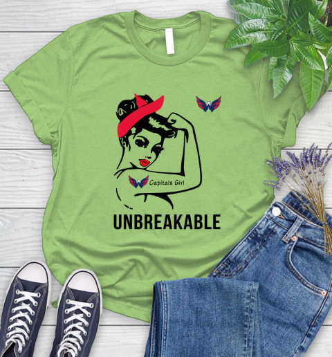 NHL Washington Capitals Girl Unbreakable Hockey Sports Women's T-Shirt 7