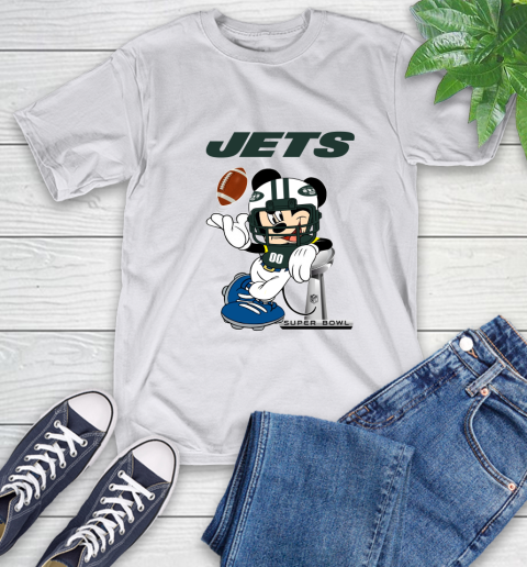 NFL New York Jets Mickey Mouse Disney Super Bowl Football T Shirt T-Shirt 12