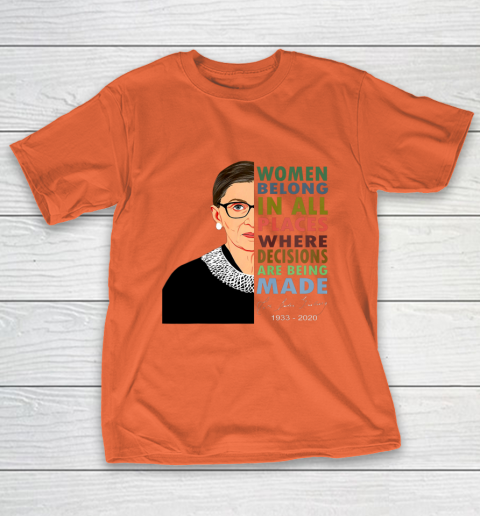 RBG Women Belong In All Places Ruth Bader Ginsburg T-Shirt 3