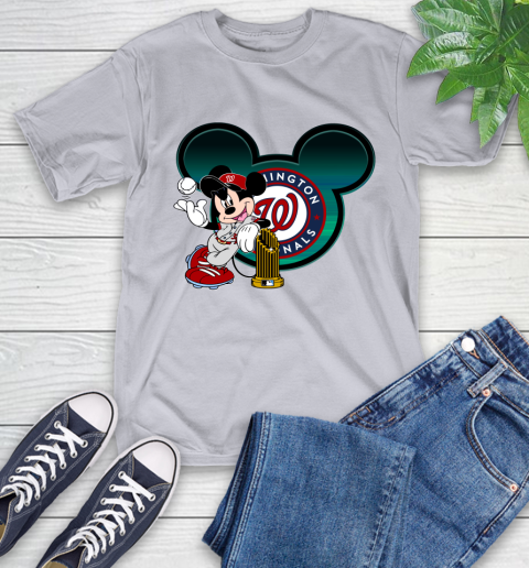 MLB Washington Nationals The Commissioner's Trophy Mickey Mouse Disney T-Shirt 6