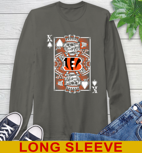 Cincinnati Bengals NFL Football The King Of Spades Death Cards Shirt Long Sleeve T-Shirt 10