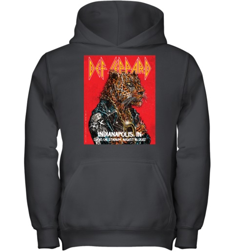 Def Leppard Indianapolis August 16, 2022 The Stadium Tour Youth Hoodie