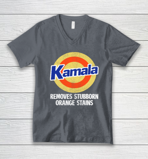 Kamala Removes Stubborn Orange Stains, Kamala Harris 2024 V-Neck T-Shirt 3