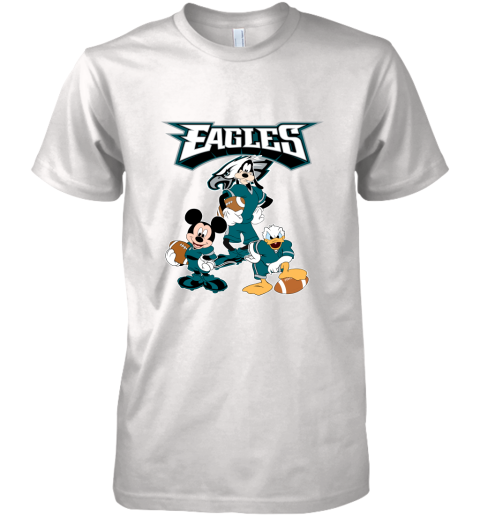 Mickey Donald Goofy The Three Philadelphia Eagles Football Shirts Premium Men's T-Shirt