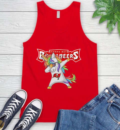 Tampa Bay Buccaneers NFL Football Funny Unicorn Dabbing Sports Tank Top 6